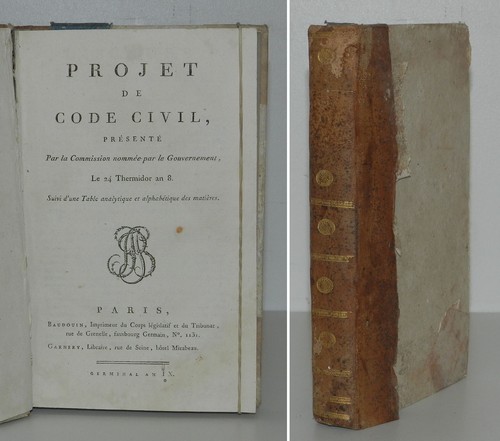 Projet code civil 1801 - projet,