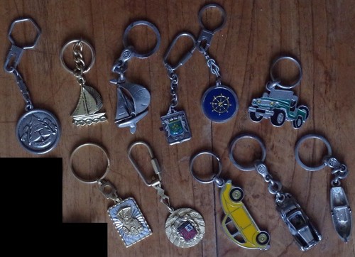 Porte clef metallique à - porte,