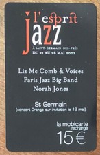 JAZZ MOBICARTE SPÉCIMEN CARTE ORANGE MBC MOBI TELECARTE SCHEDA CALLING CARD
