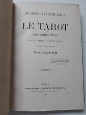 Papus. Le tarot des Bohémiens. Edition originale 1889 Science occulte ésotérisme