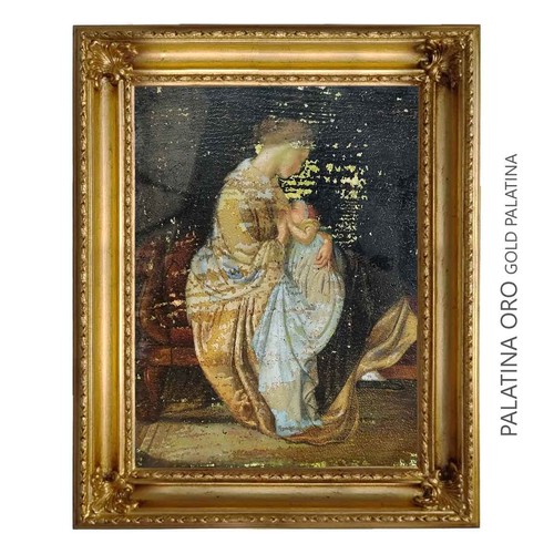Cadre huile sur toile - peint, à