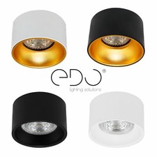 Spot de plafond encastrable ZAMA S noir/blanc GU10 IP20 rond EDO