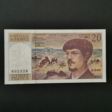 BILLET 20 FRANCS DEBUSSY 1993