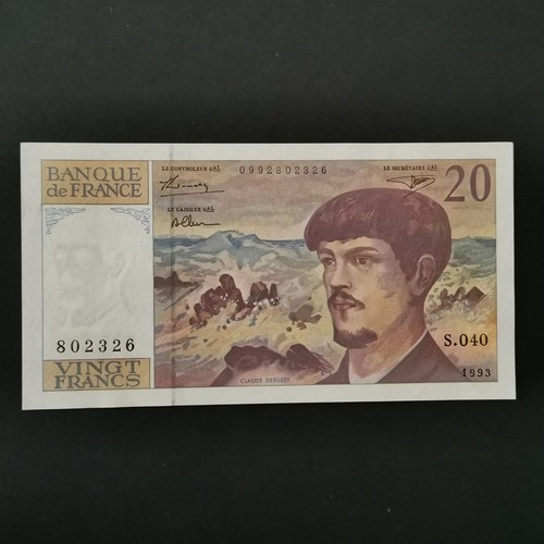 Billet francs debussy 1993 - francs,