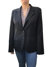 NEUF - Agnès B Veste 100% Laine Gris Foncé T.44