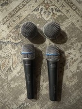 Microphone dynamique Shure Beta 57A double pack utilisé avec grille 58 authen...