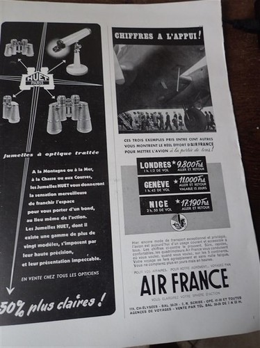 Jumelles huet air france - huet,