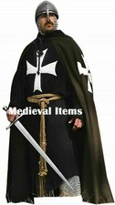Cape de chevaliers médiévaux tunique à manches longues Surcoat & Cape...