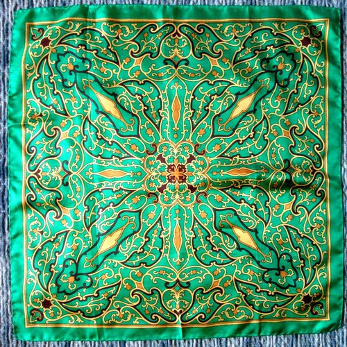 Foulard soie tbeg vintage - soie,