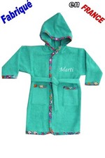 Peignoir enfant prénom brodé