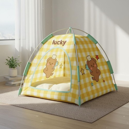 Tente chat pliable tissu - chat,