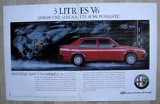 Publicité Papier - Voiture Alfa Romeo 75 V6 America De 1988