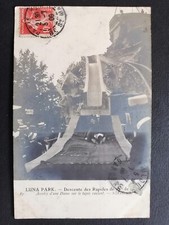 Carte Postale Ancienne PARIS LUNA PARK Descente des RAPIDES 25m.Attraction Foire