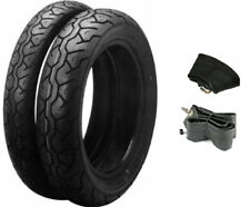 Pneus / Maxxis 110/90-19 170/80-15 M6011 + Paire Chambres Dunlop de Moto Custom