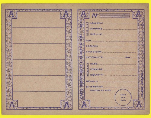 Carte individuelle - carte,