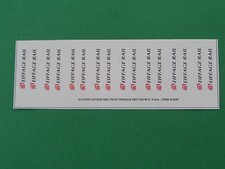 TRAIN HO. DECALCOMANIES. TRAVAUX .  LOGOS POUR 8  TREMIES EIFFAGE RAIL. TR