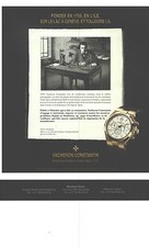 PUBLICITE 2012  VACHERON CONSTANTIN montre OVERSEAS chronographe