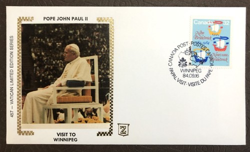 Fdc canada pope john - fdc,,