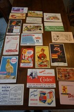 lot 20 buvards publicitaires anciens Epicerie (68) advertising blotters