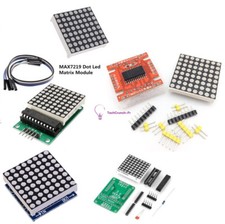 DIY Kits 8x8 3mm/5mm Dot Matrix Display Red/Full Color RGB LED MAX7219