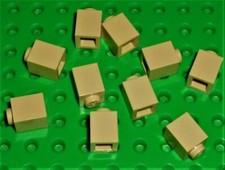 10 x tan LEGO brick 1x1 ref 3005 / set 10214 10193 4709 4757 10211 5378 10018...