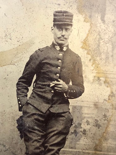 Ferrotype militaire photo - militaire,