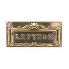 Lettre Laiton Poli Porte Courrier Extérieur Modèle Torino Avec Vis