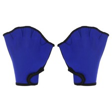 Palmés Nage Gants, Unisexe Natation Résistance Gants Eau Résistance L, Dark Bleu