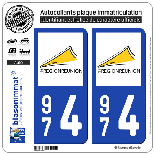 Stickers autocollant plaque - 2,