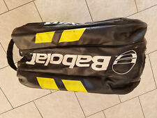 SAC DE TENNIS - BADMINTON - BABOLAT - JAUNE ET NOIR - 3 POCHES - AVEC ANSE TBE