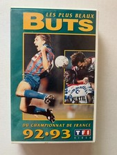 CASSETTE - K7 VIDEO VHS LES PLUS BEAUX BUTS DU CHAMPIONNAT DE FRANCE 92-93
