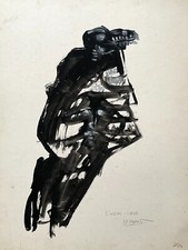 'L'Oiseau Cage', Gouache