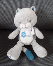 S26 / doudou peluche chat gris