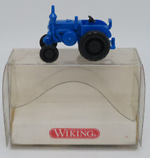 MICRO WIKING HO 1/87 TRACTEUR AGRICOLE LANZ BULLDOG BLEU CLAIR #8800114 IN BOX