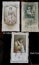 Images religieuses  lot de 3 images dentelées Lathus 86 communion