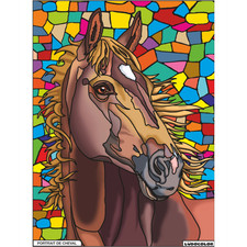 Coloriage - Cheval - Tableau