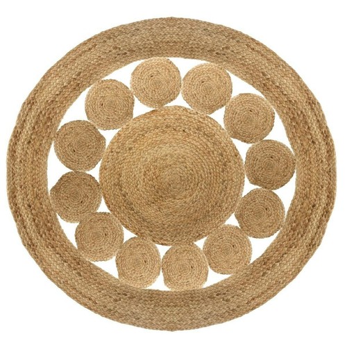 Tapis jute rond - jute,, cm