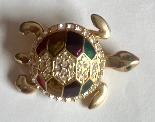 Jolie broche tortue metal - broche,