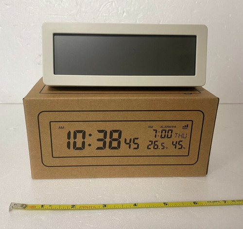 Muji digital radio clock with - muji,