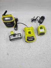 LOT De 4 Radio Ryobi CDR180 & 2 Chargeurs & Batterie Fonctionnelle