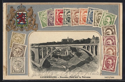 Cpa gaufrée luxembourg - gaufrée,