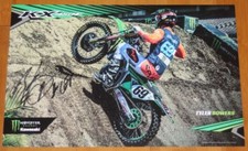 2018 Tyler Bowers signed Monster Kawasaki KX 450F Supercross Motocross Poster