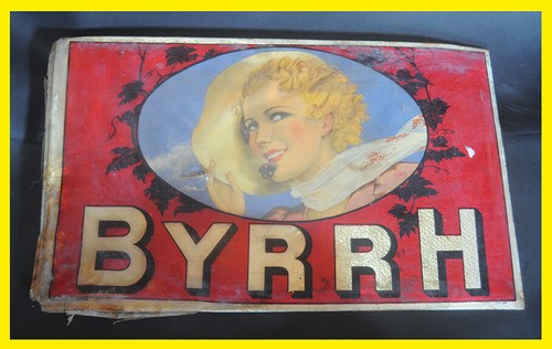 Rare plaque tole ancienne - ✸,