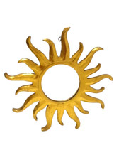Petit miroir doré  " Soleil "