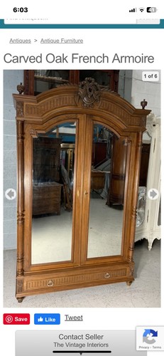 Antique vintage solid - solid, wood