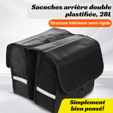 Sacoche arrière double vélo