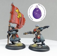 Warmachine, Khador, Winter Guard, Kislev, Standard bearer, Command, Etandard