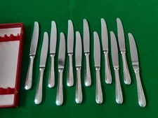CHRISTOFLE modèle DAX  12 couteaux de table  TBE Métal Argenté Ménagère
