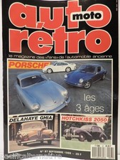 Revue AUTO RETRO moto magazine n° 97  - septembre 1988 collection hotchkiss 2050