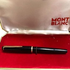 Stylo plume Montblanc 320 noir et or 14K 585 en boîte
